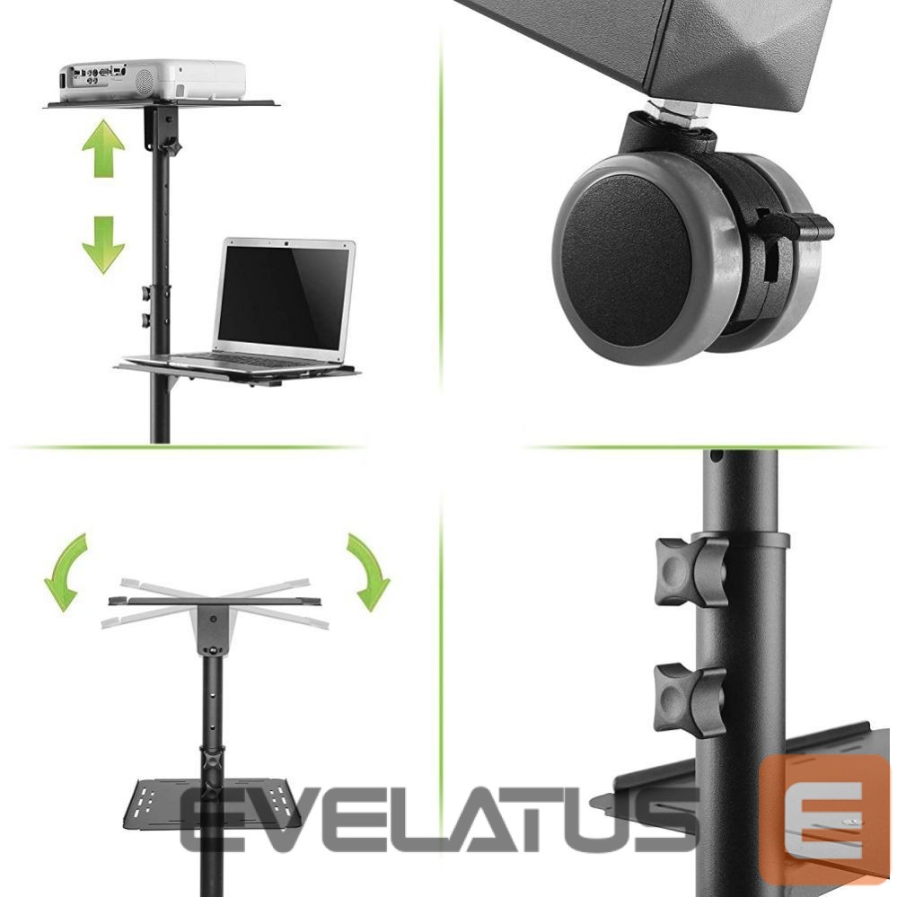 Ekrano apsauga Techly TECHLY Universal Adjustable Trolley