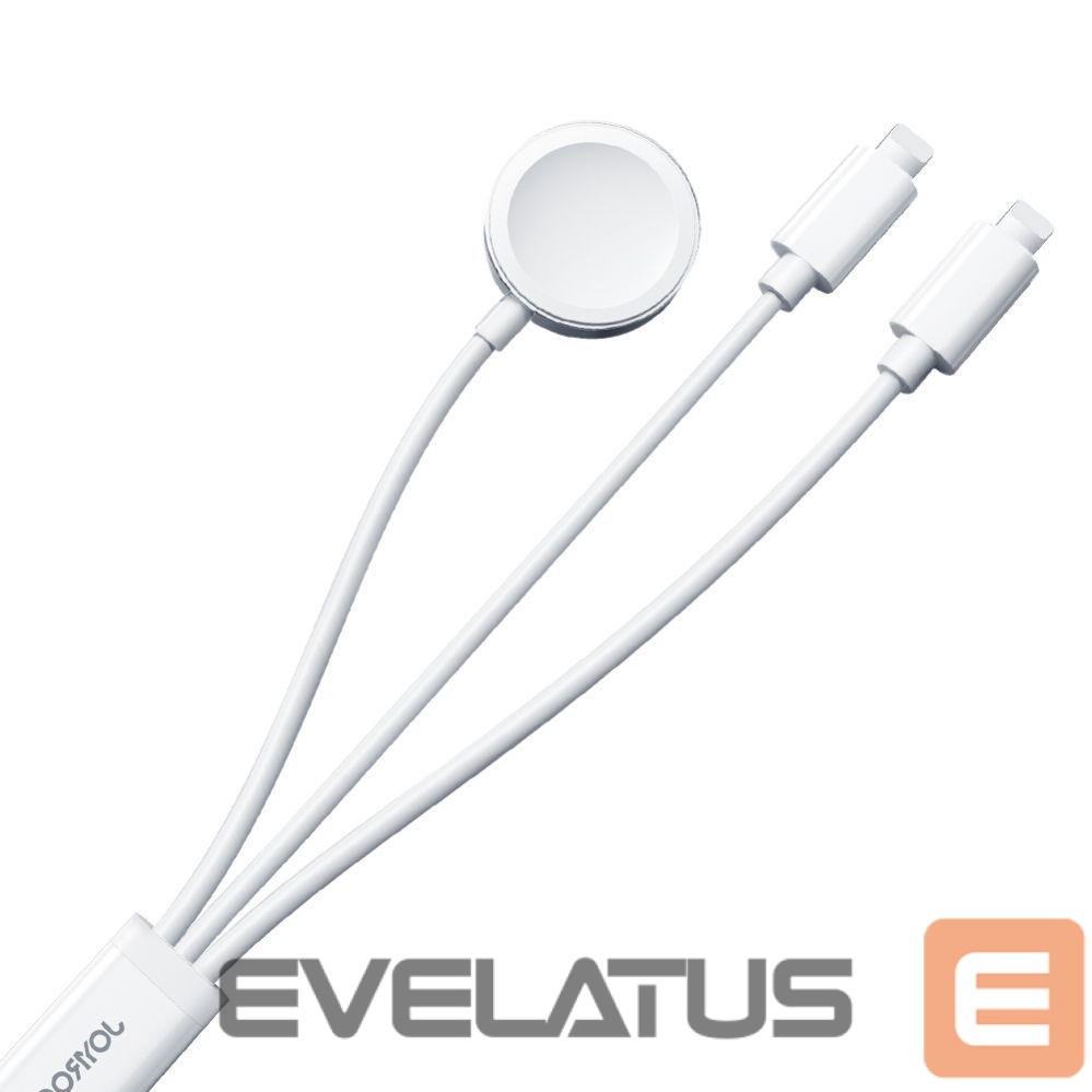 Strap Joyroom Joyroom S-IW007 3-in-1 cable USB-A magnetic charger - Lightning 1.2m - white