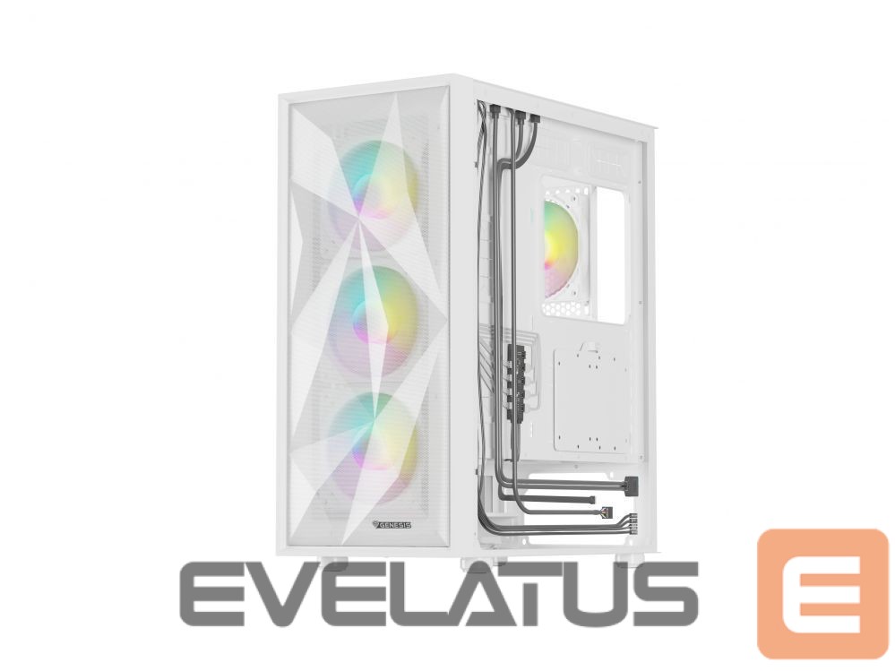 Computer components Natec NATEC Genesis PC Case Diaxid 605 white