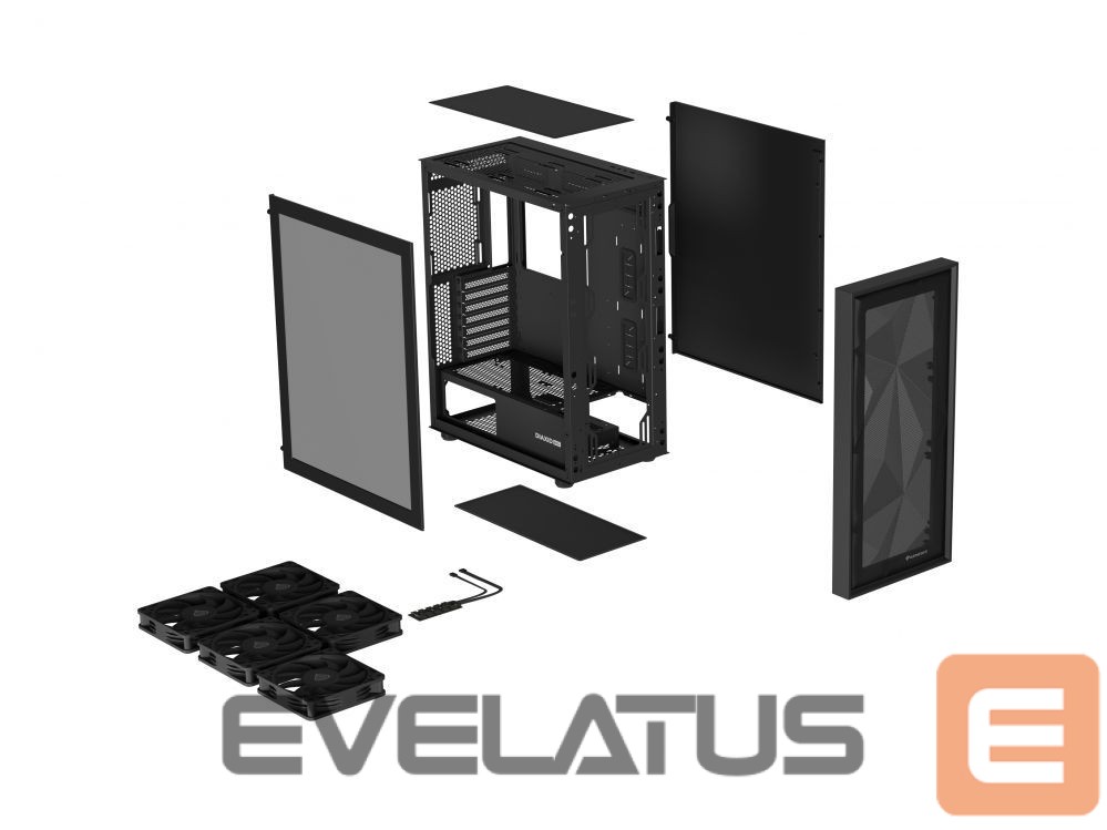 Computer components Natec NATEC Genesis PC Case Diaxid 605F black