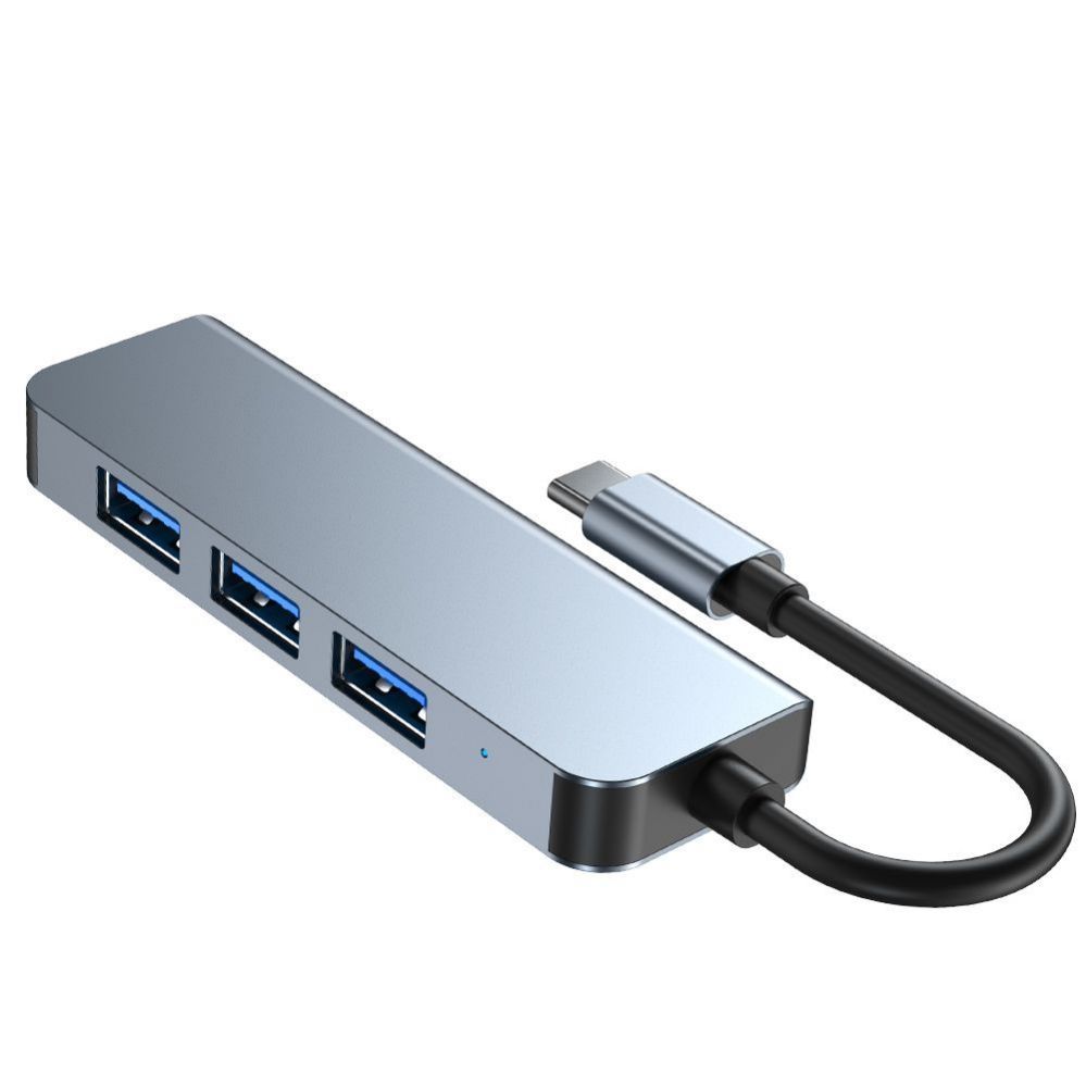 Other Computer Accessory Tech-Protect HUB Tech-Protect V1 4in1 USB-C - 3x USB-A 2.0 / USB-A 3.0 - gray
