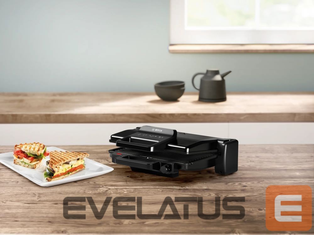 Table grill Bosch | TCG3323 | Contact grill | 2000 W | Black