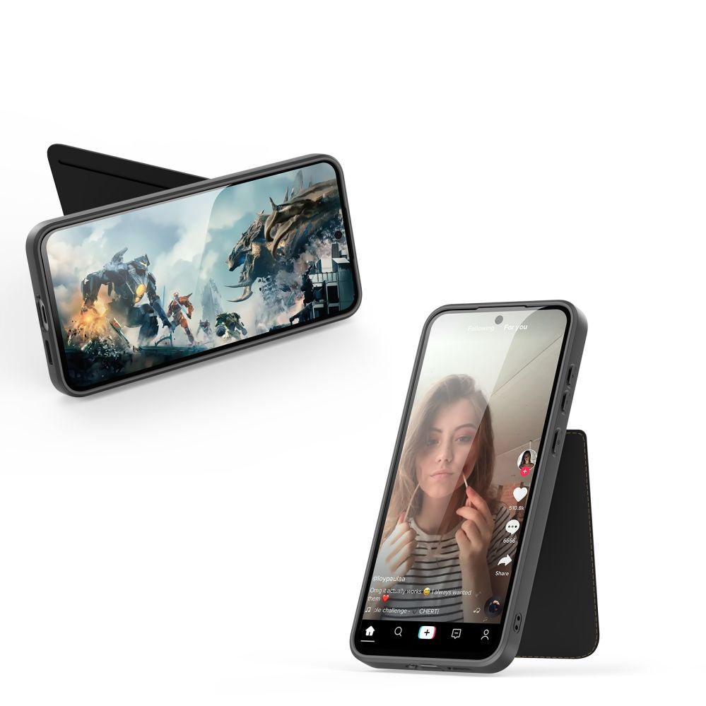 Tagakaaned Dux Ducis Dux Ducis Rafi II Case for Samsung Galaxy S25 with Stand and Wallet - Black