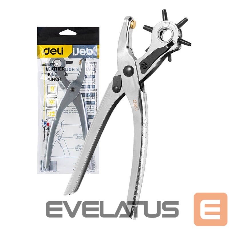 Consumer electronics Deli Tools Leather Hole Punch 9" Deli Tools EDL1919C (silver)