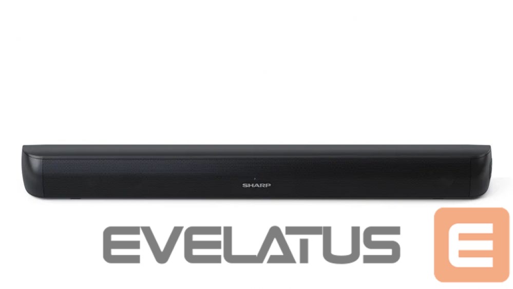 Interactive solution Sharp HT-SB107 2.0 Compact Soundbar for TV up to 32", HDMI ARC/CEC, Aux-in, Optical, Bluetooth, 65cm, Gloss Black