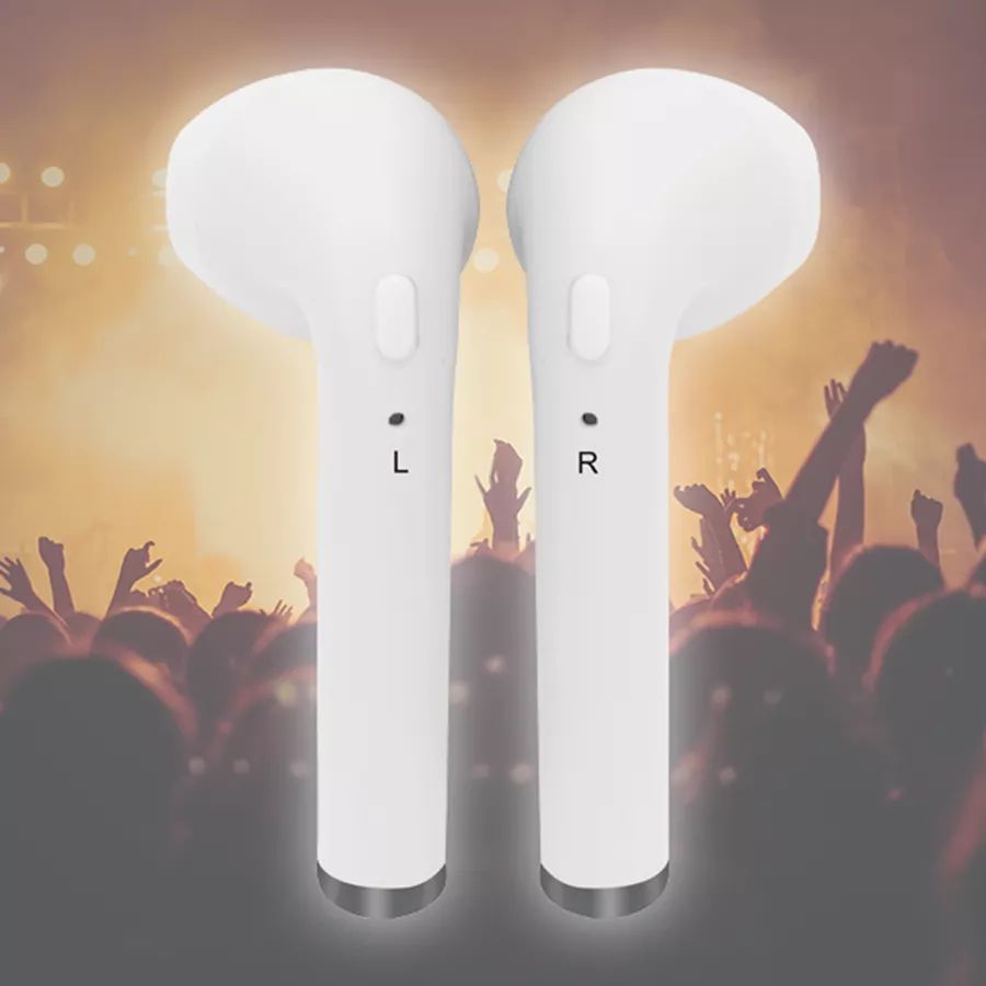 Belaidės ausinės Denver TWE-36 white