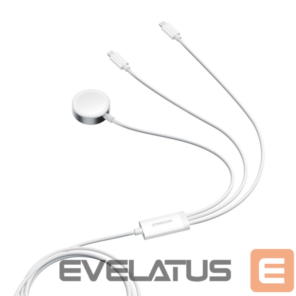 Strap Joyroom Joyroom S-IW007 3-in-1 cable USB-A magnetic charger - Lightning 1.2m - white
