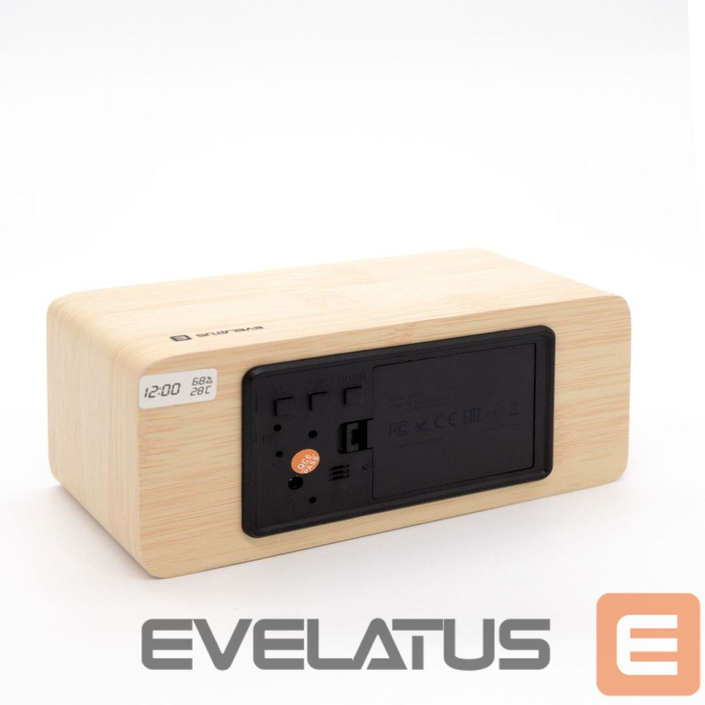 Wall and interior clocks Evelatus - Evelatus Multifunctional Clock EMC01 Yellow