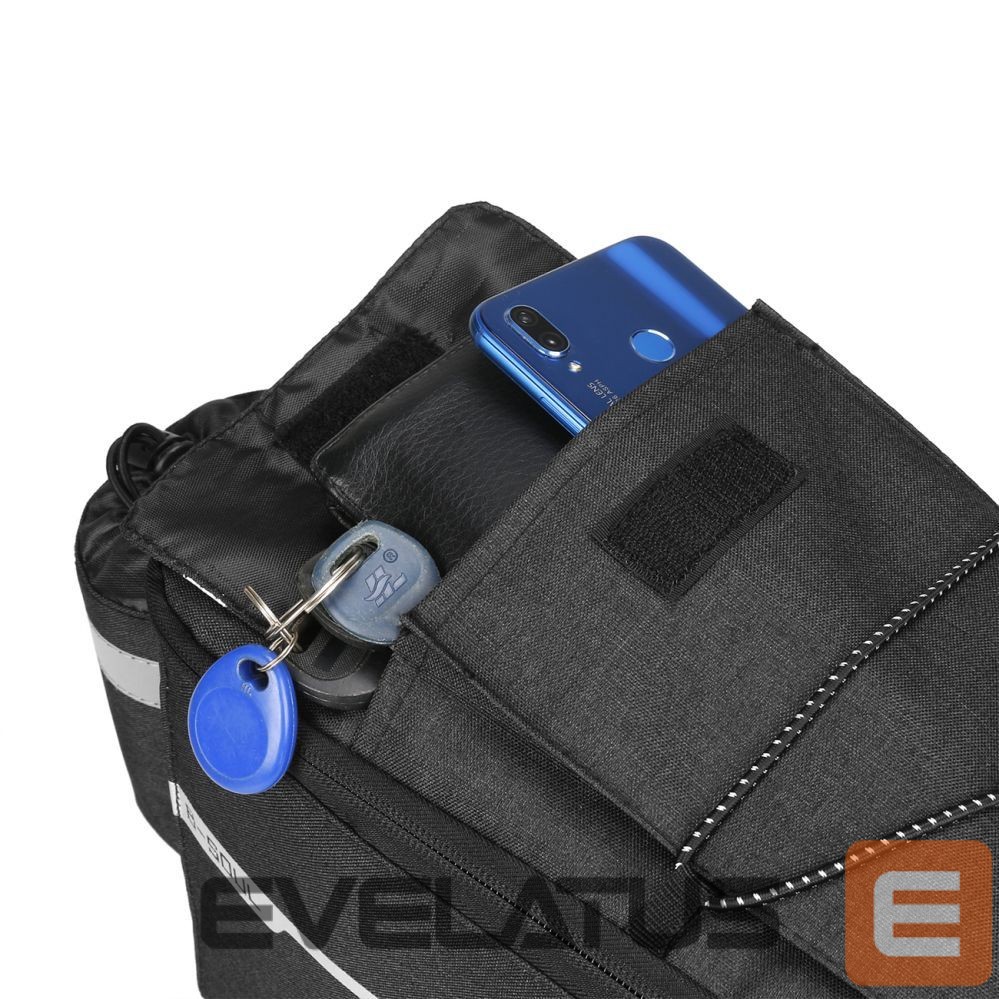 Bicycle accessory Hurtel WYA26Y0S Thermal Bike Pannier Bag with Shoulder Strap - Black