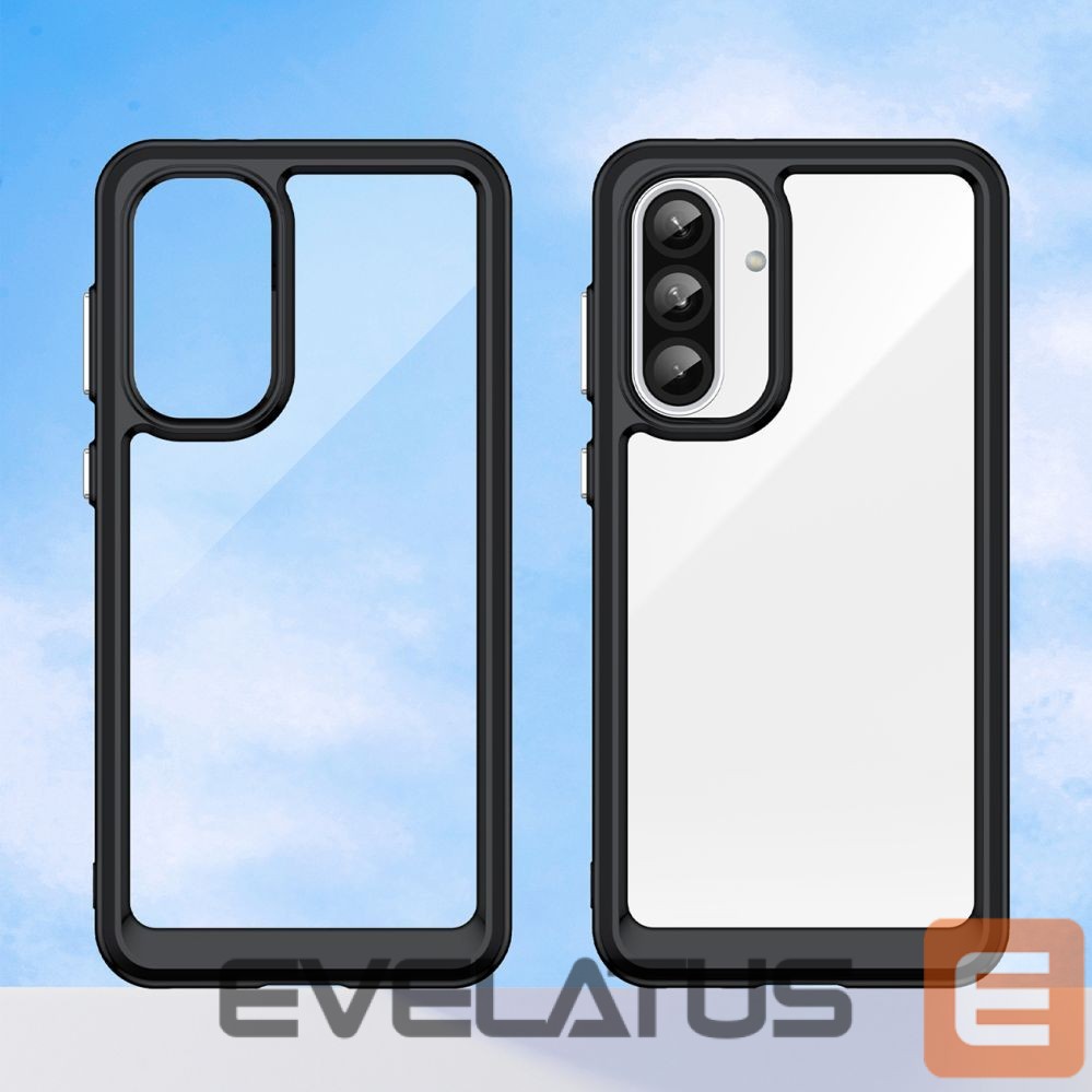 Nugarėlės dėklai Hurtel Outer Space Case for Samsung Galaxy A26 Cover with Flexible Frame - Black