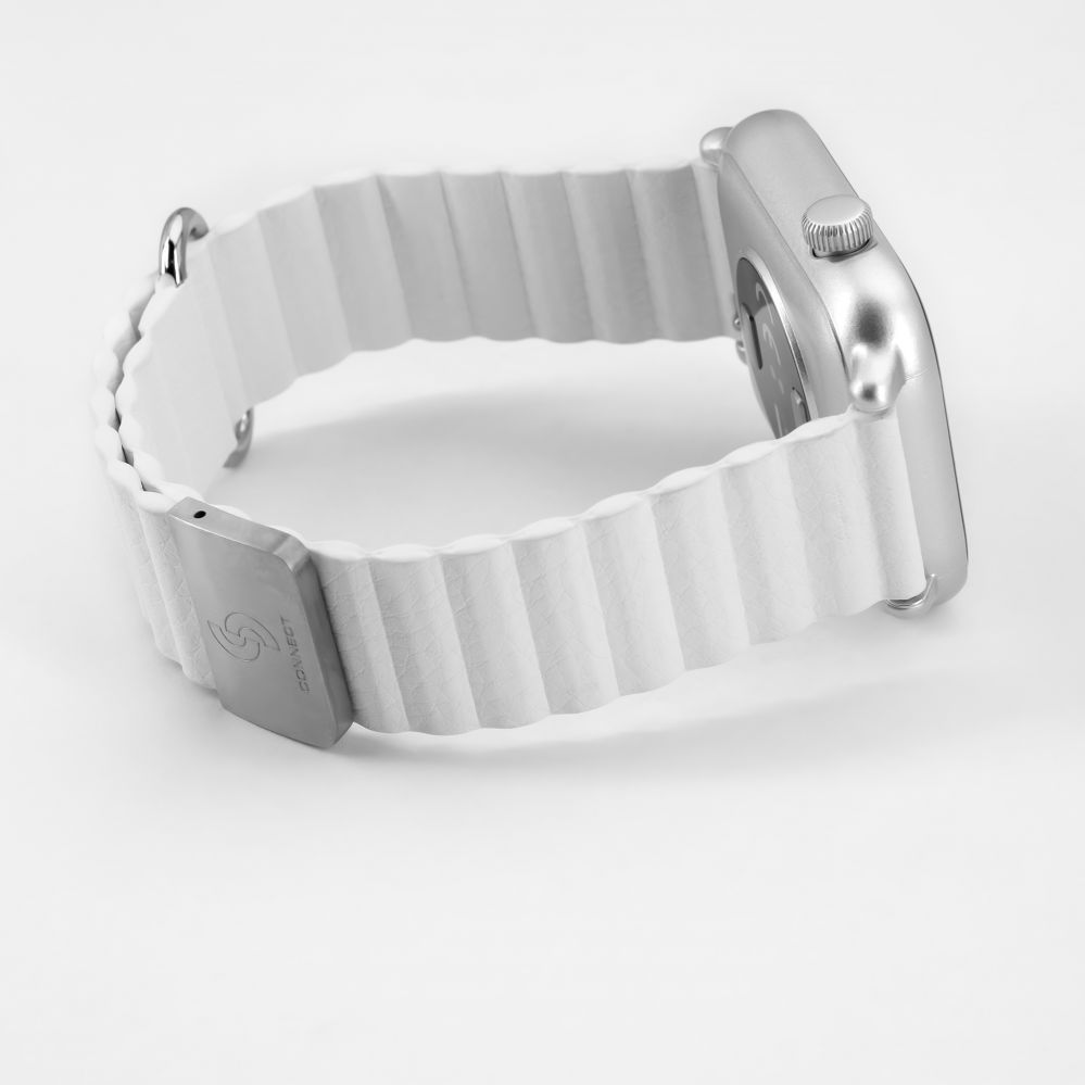 Rihm Connect 22mm Cortical back buckle magnetic suction Watch Straps (130mm M/L) White