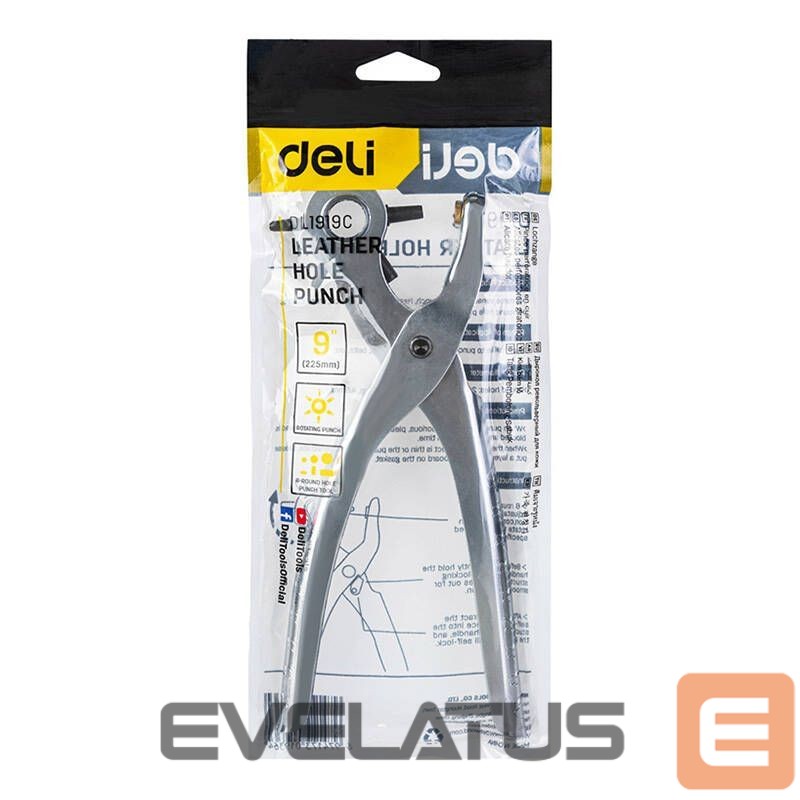 Consumer electronics Deli Tools Leather Hole Punch 9" Deli Tools EDL1919C (silver)