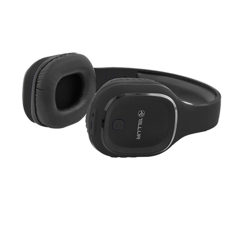 Bezvadu austiņas Tellur Bluetooth Over-Ear Headphones Pulse Black