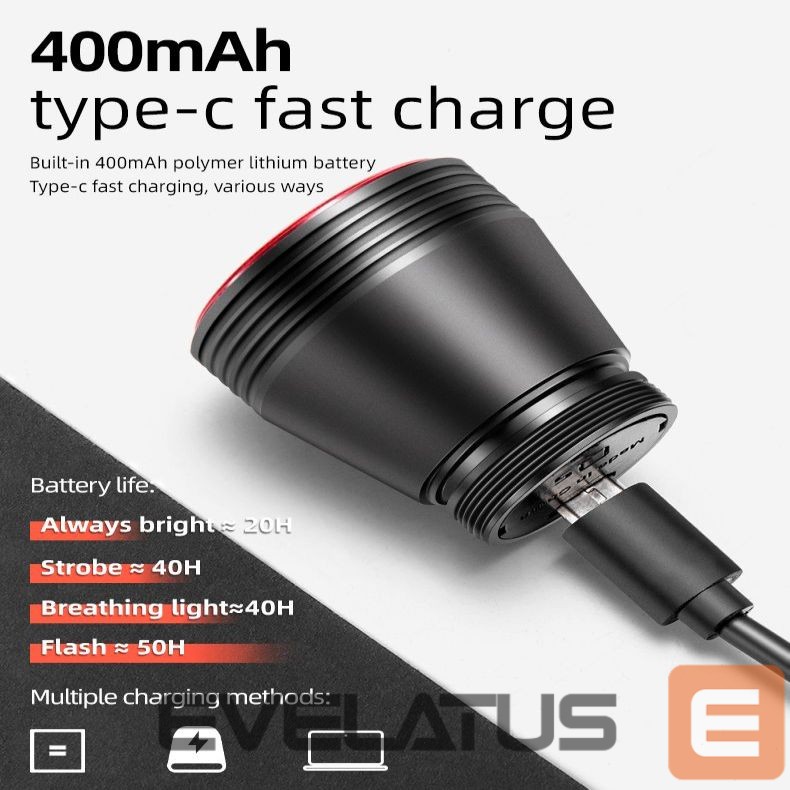 Jalgratta tarvik Rockbros Rockbros Q5 Rear Bike Light with Intelligent Stop System - Black