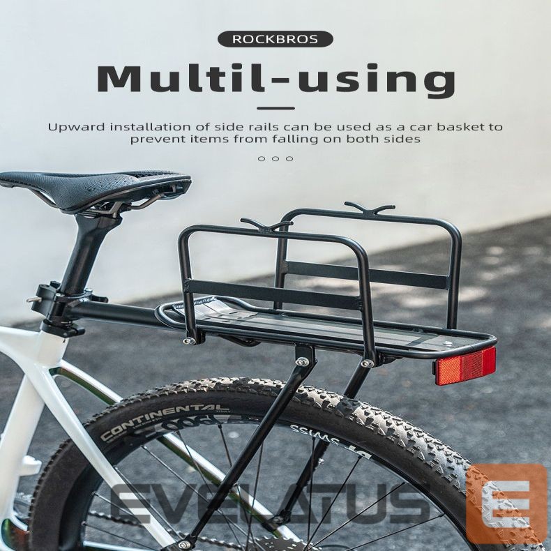 Jalgratta tarvik Rockbros Rockbros 33210004001 bicycle rack with shelf - black