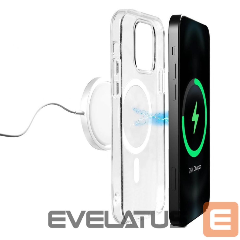 Back panel cover Puro Puro Lite Mag MagSafe Silicone Case for iPhone 14 Pro - Transparent