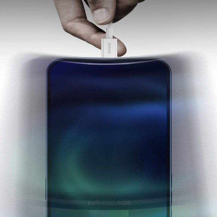 Kabelis Baseus Baseus Superior USB - Lightning 2.4A 2 m cable White (CALYS-C02)