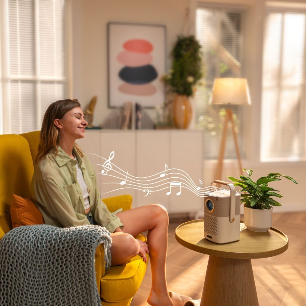 Muud kaubad Yaber Yaber T2 Plus LCD FullHD 1080p Multimedia Projector with JBL Speakers - Beige