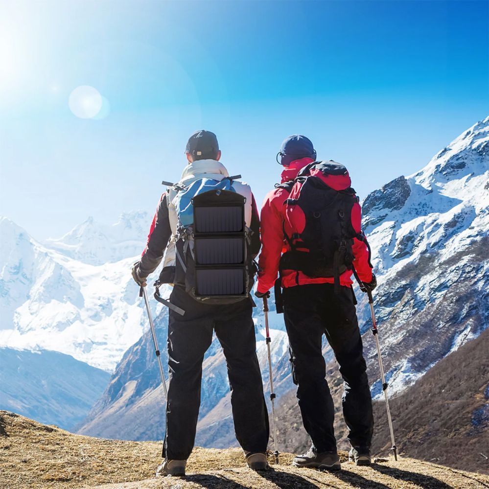 Laadija Choetech Choetech SC001 solar foldable charger 19W 2x USB-A - black