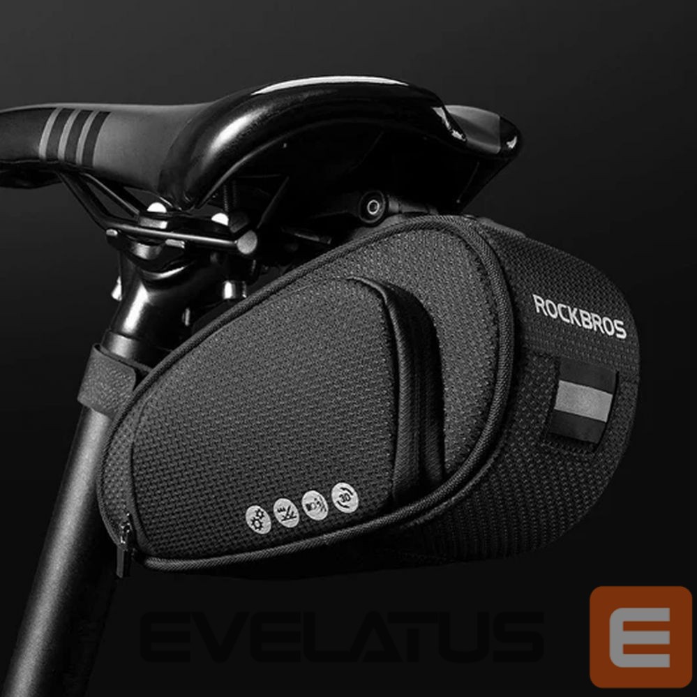 Jalgratta tarvik Rockbros Rockbros C40 bicycle bag under the saddle - black