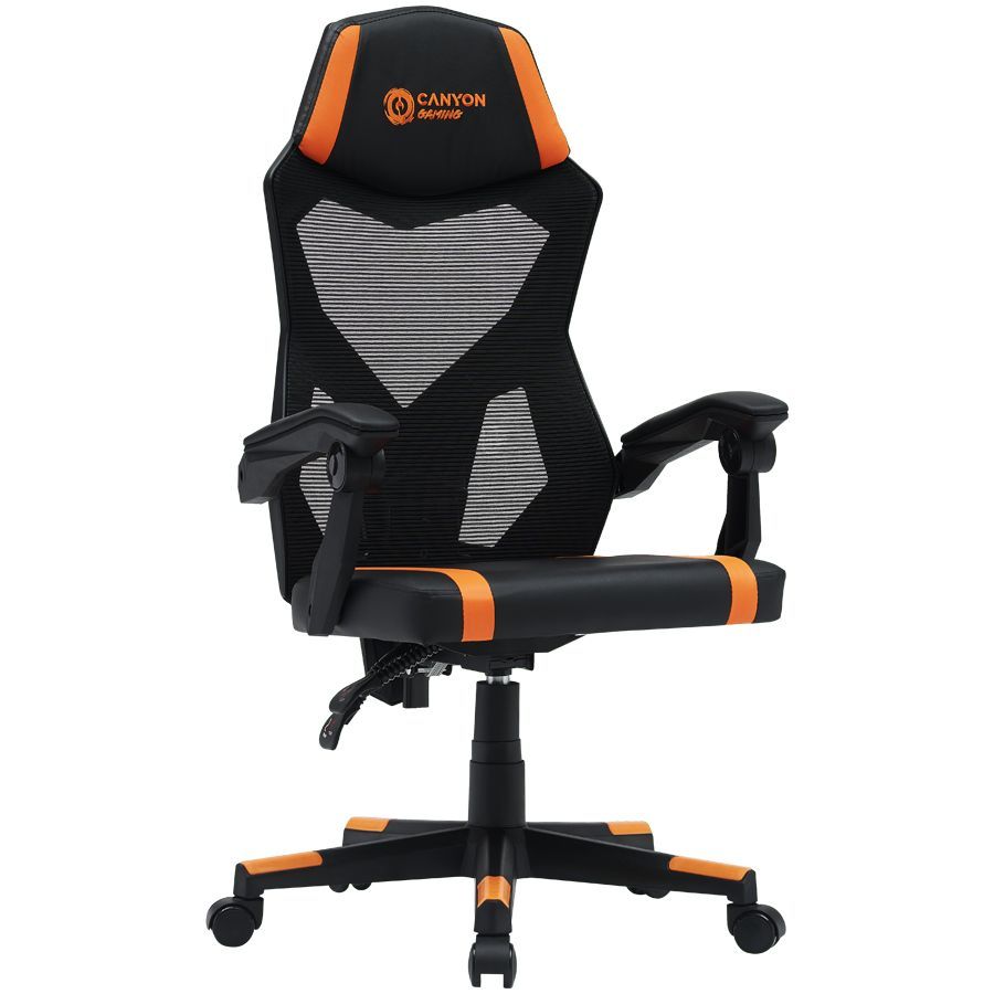 Arvutitoolid / lauad Canyon CANYON gaming chair Flow MCH01 Mesh Black Orange
