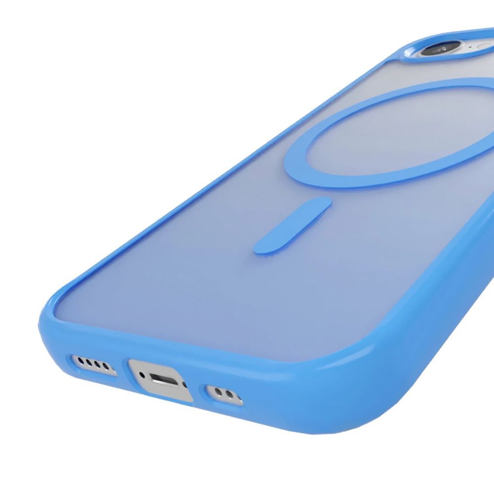Back panel cover Puro Puro Cover in TPU "GRADIENT" with Magsafe and gradient effect for iPhone 16E, blue
