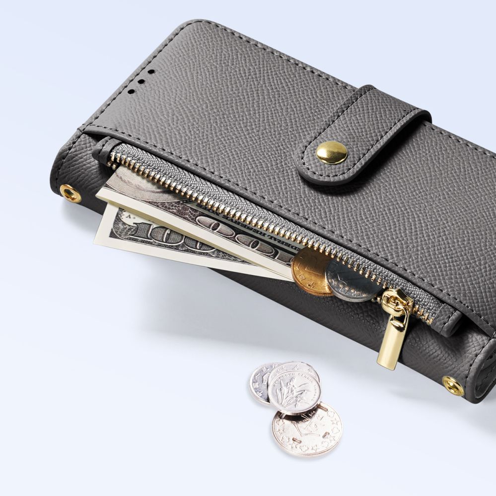 Back panel cover Dux Ducis Dux Ducis Lawa Leather Case for iPhone 15 - Gray