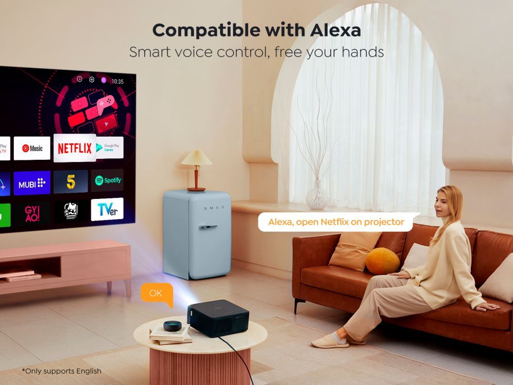 Citas preces Yaber Yaber K2s LCD FullHD 1080p Multimedia Projector with JBL Speakers - Black