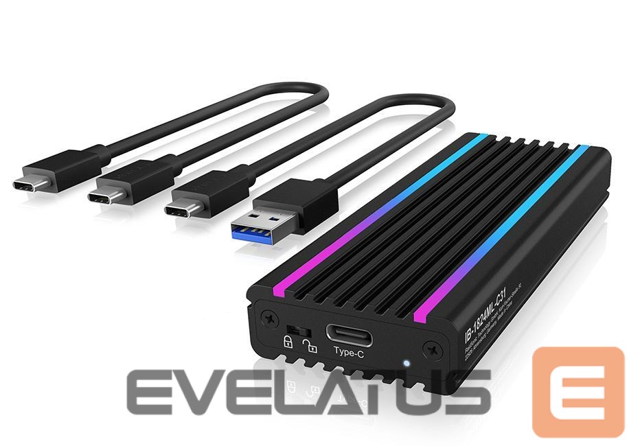 Other Computer Accessory Raidsonic Icy box IB-1824ML-C31 Enclosure for 1x NVMe