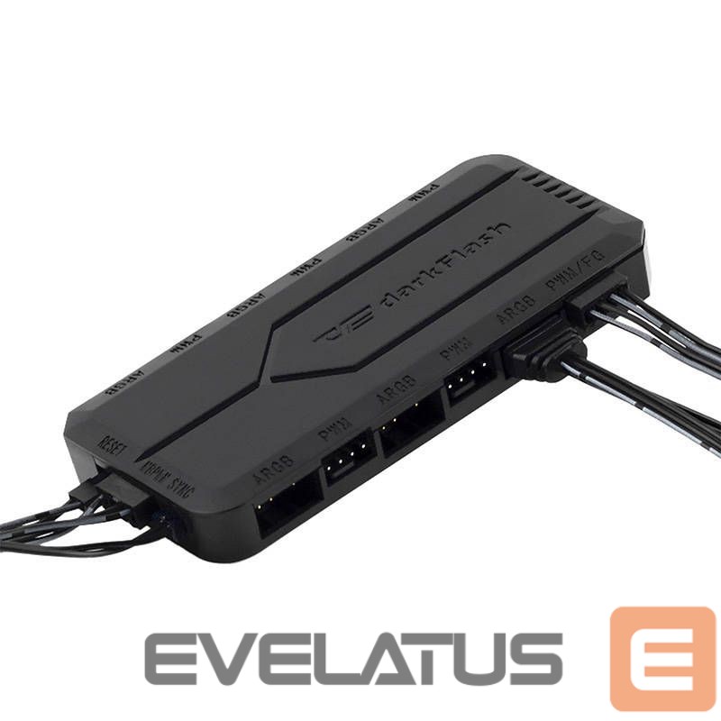 Other Computer Accessory Darkflash Fan control box for computer Darkflash RC2 RGB PWM + remote controller (black)