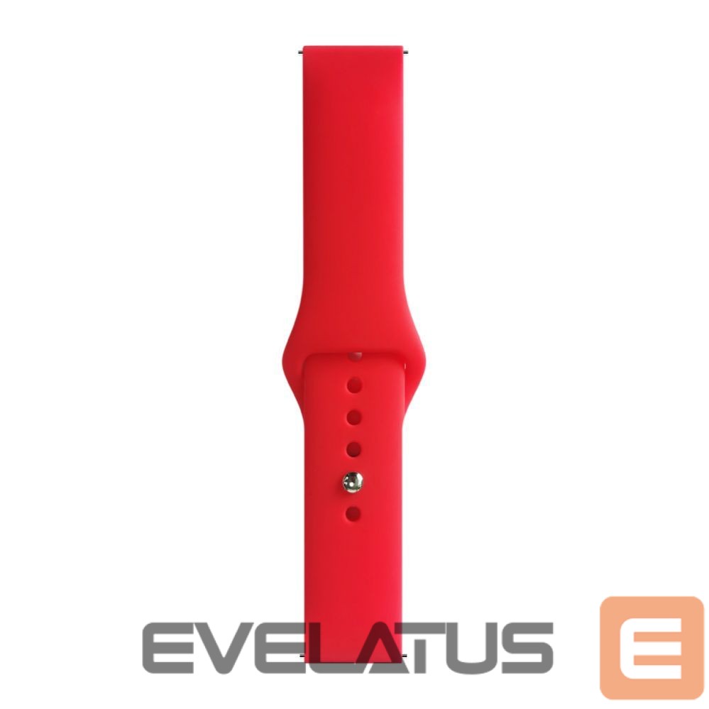 Strap Evelatus Evelatus Watch 22mm Silicone Loop Watch Straps (130mm M/L) Red