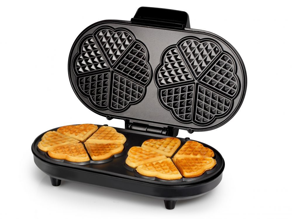 Röster Tristar Waffle maker WF-2120 1200 W, Number of pastry 10, Heart shaped, Black