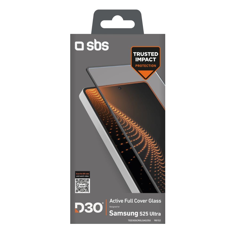 Aizsargstikls SBS SBS Tempered Glass D3O with frame for Samsung Galaxy S25 Ultra