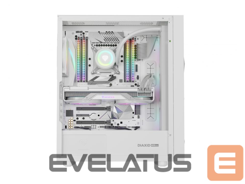 Computer components Natec NATEC Genesis PC Case Diaxid 605 white