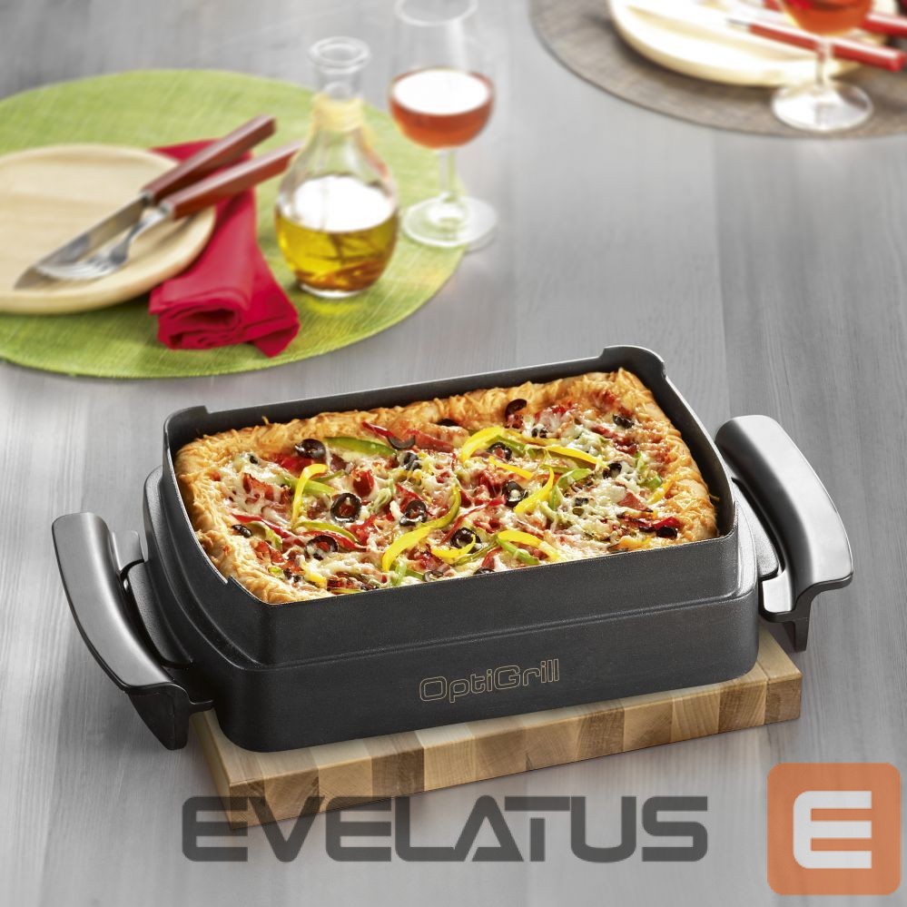 Röster TEFAL XA725870 OptiGrill Elite Snack and baking accessory, Black