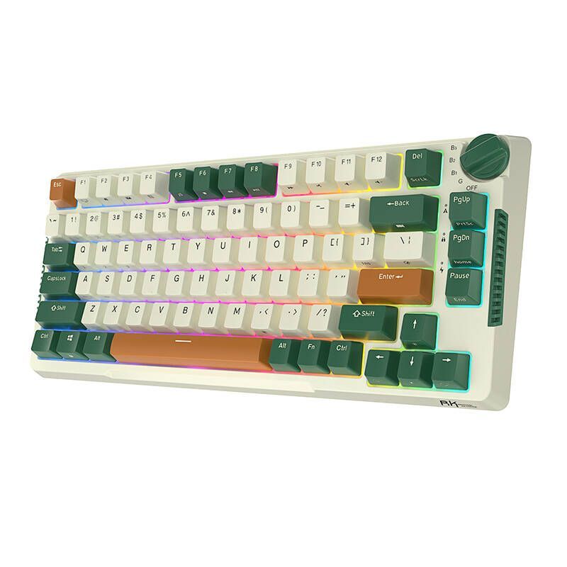 Computer keyboard Royal Kludge Wireless mechanical keyboard Royal Kludge RKH81 RGB, Sky cyan switch (green)