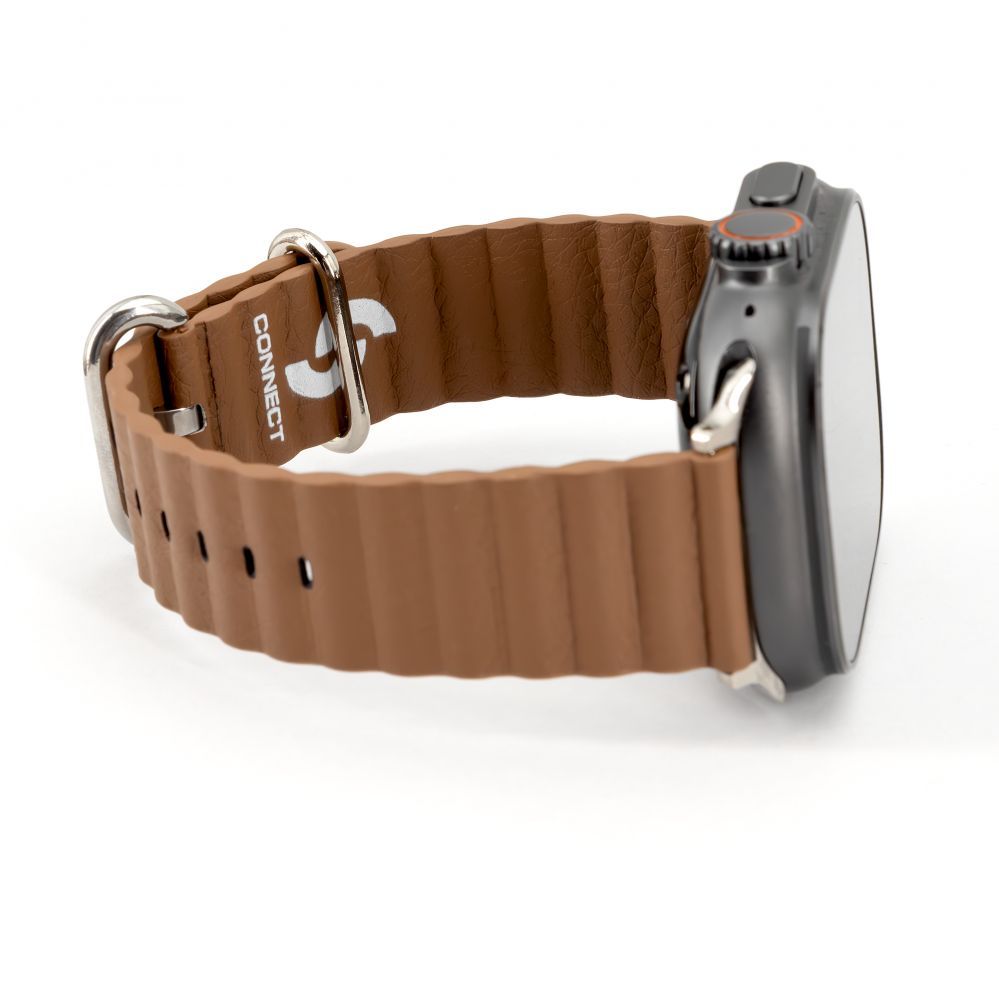 Rihm Connect Watch 42/44/45mm Marine leather Watch Strap Brown