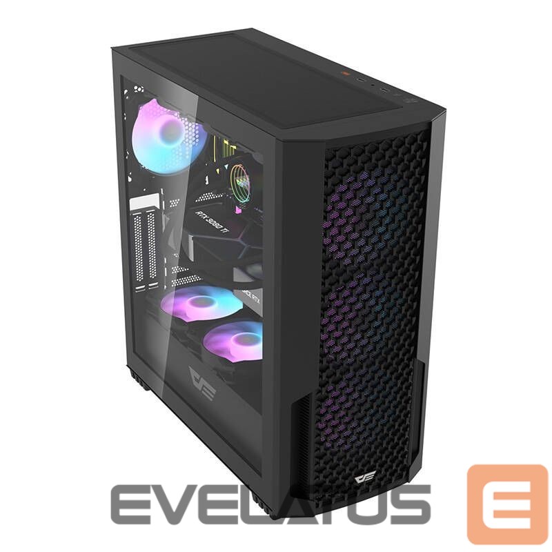 Cooler Darkflash Computer case Darkflash DF2100 + 4 ARGB fans (black)