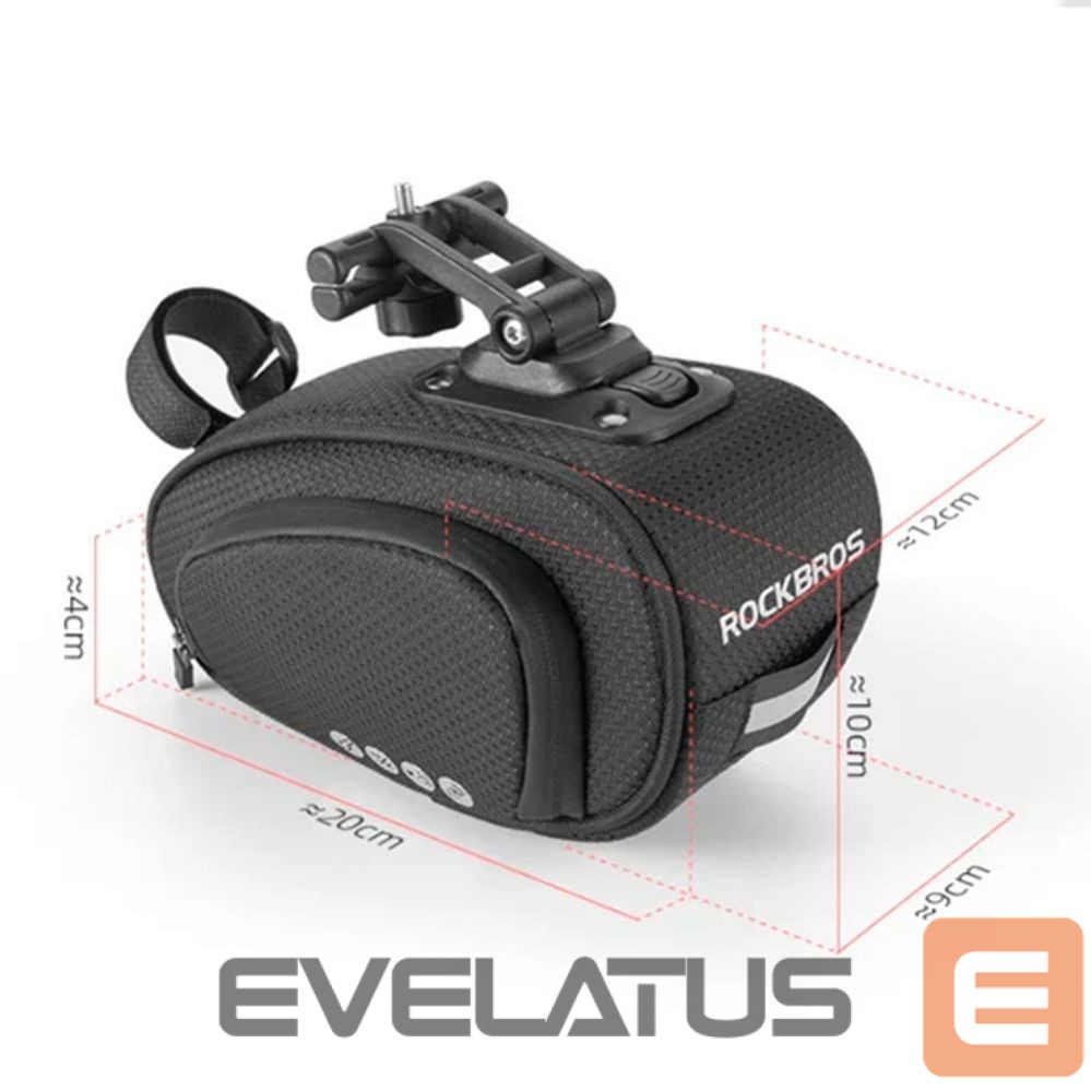 Jalgratta tarvik Rockbros Rockbros C40 bicycle bag under the saddle - black