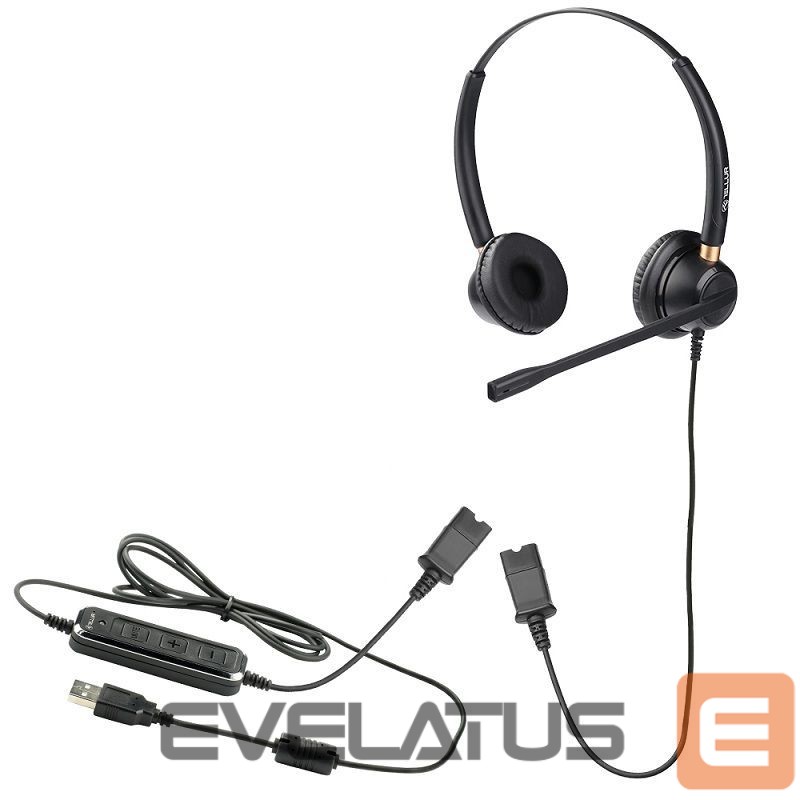 Headphone with microphone Tellur Voice 510N Monoaural USB Black