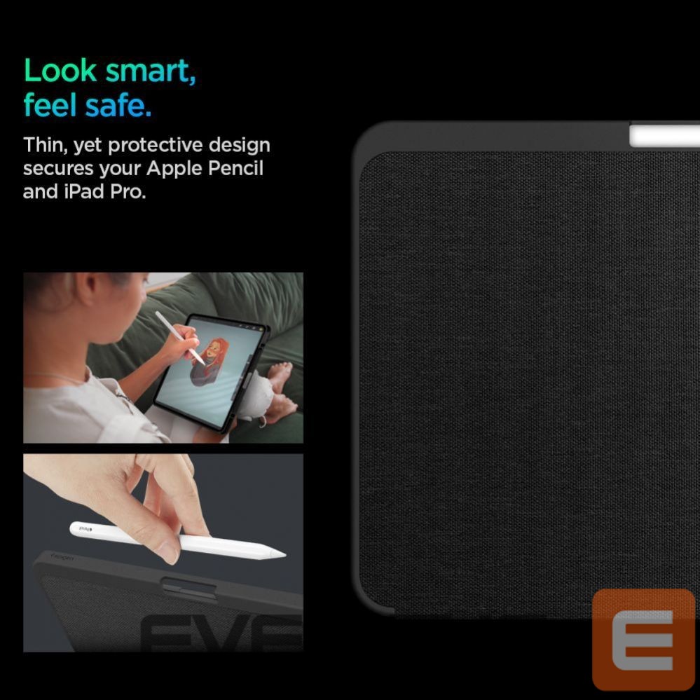 Tagakaaned Spigen Spigen Urban Fit iPad Pro 11" 2024 Case - Black