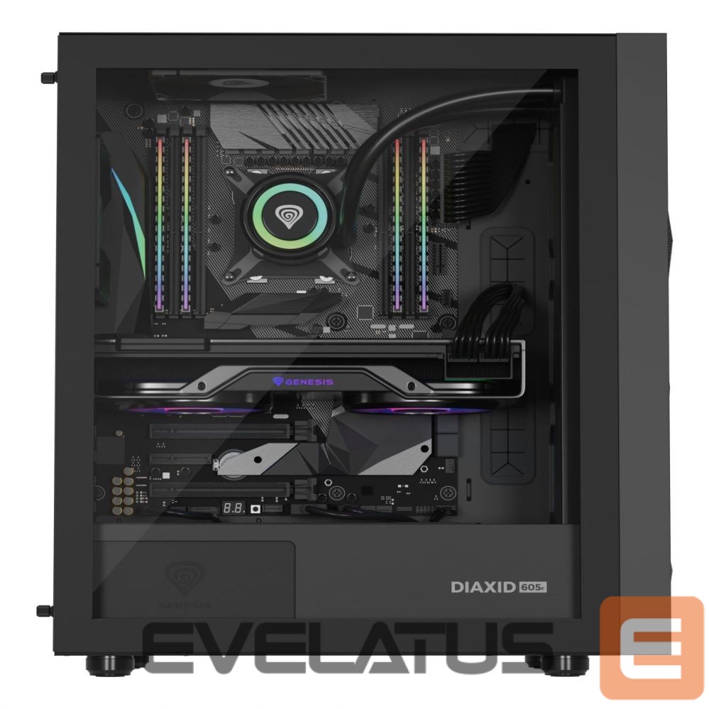 Computer components Natec NATEC Genesis PC Case Diaxid 605F black