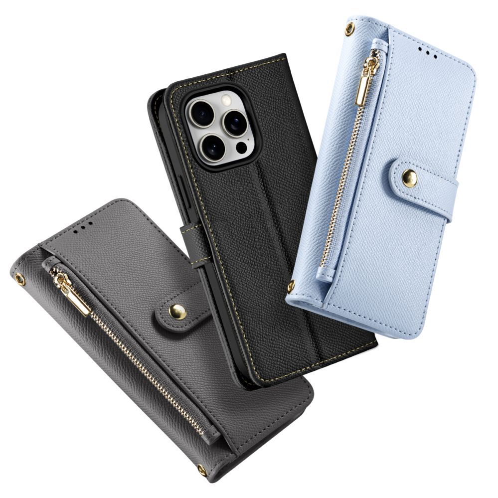 Back panel cover Dux Ducis Dux Ducis Lawa Leather Case for iPhone 15 Pro - Black