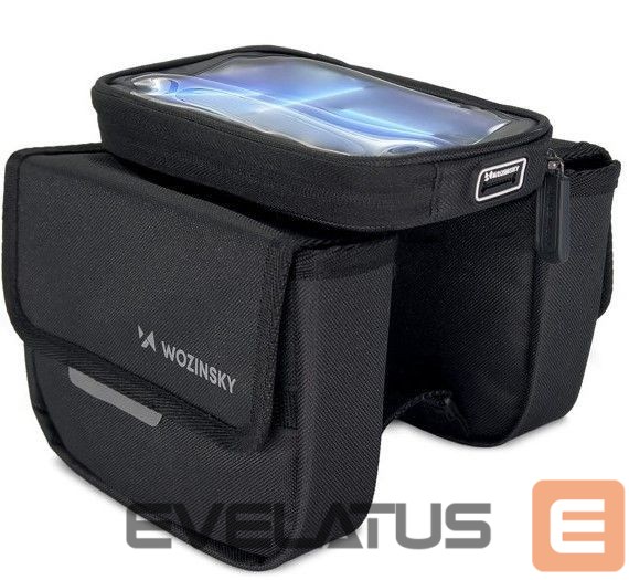 Bicycle accessory iLike Universal frame bike bag bicycle pannier waterproof phone case 1.5l Black