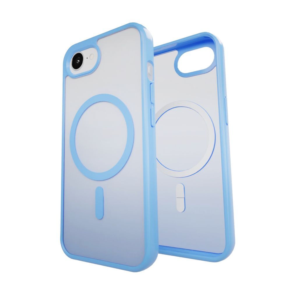 Back panel cover Puro Puro Cover in TPU "GRADIENT" with Magsafe and gradient effect for iPhone 16E, blue