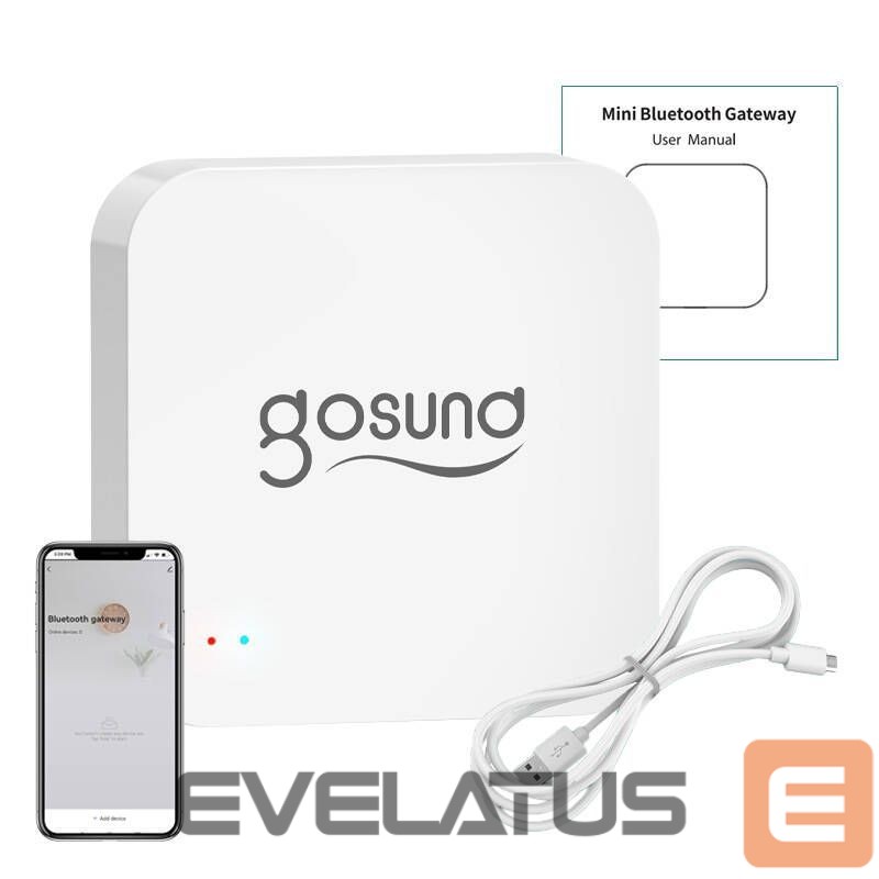 Smart device Gosund Smart Bluetooth BLE, WiFi Mesh Gateway with Alarm Gosund G2 Tuya