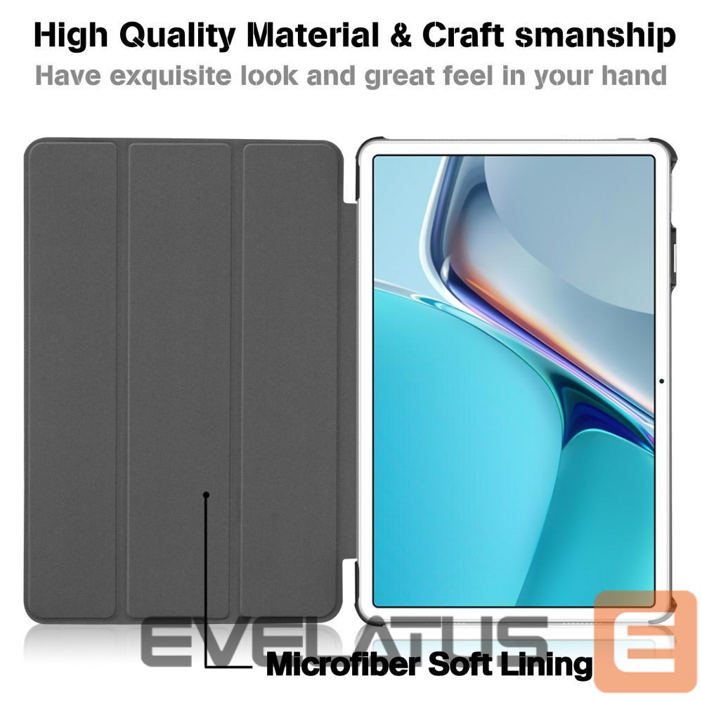 Kaaned iLike Galaxy Tab S9 FE Tri-Fold Eco-Leather Stand Case Sky Blue