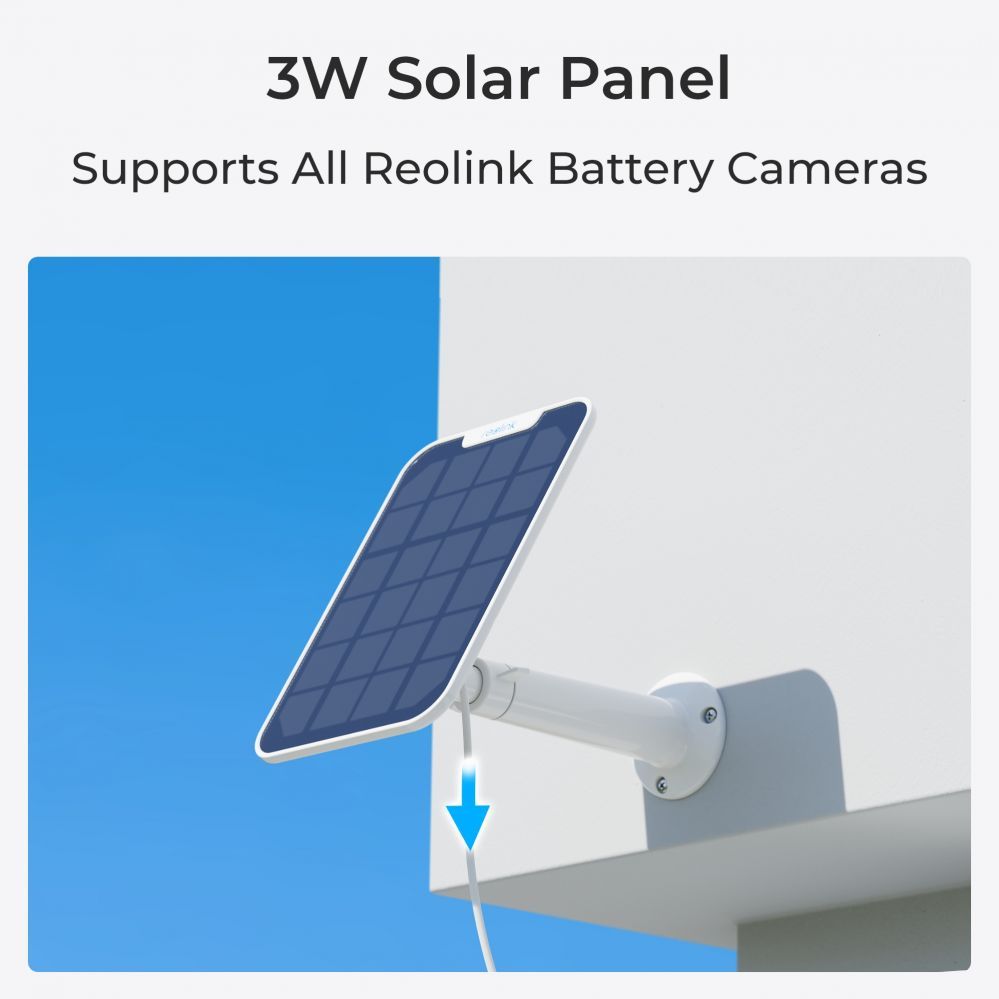 Web kamera Reolink | Battery Wi-Fi Security Camera with Solar Panel | Argus Series B320 | Bullet | 3 MP | Fixed lens | IP65 | H.264 | Micro SD, Max. 128 GB