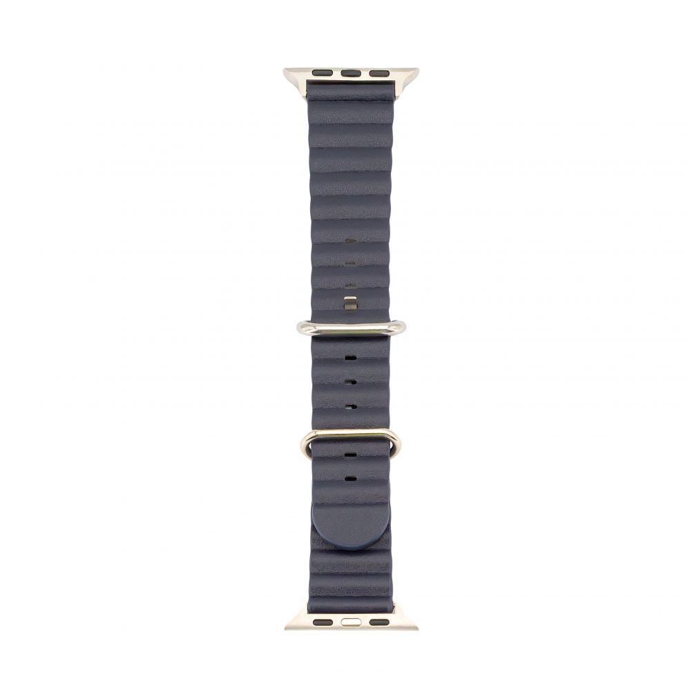 Rihm Connect Watch 38/40/41mm Marine leather Watch Strap Navy Blue