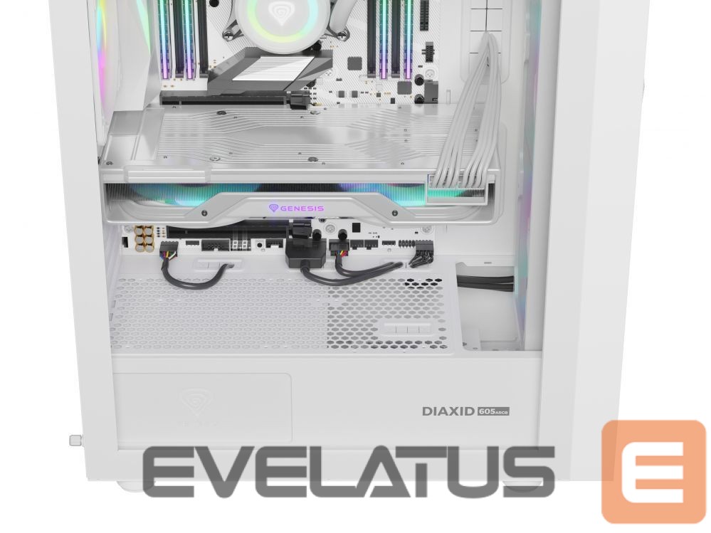 Computer components Natec NATEC Genesis PC Case Diaxid 605 white